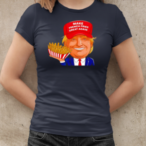 Funny Trump 2024 French Fry Make French Fries Great Again Cartoon T-Shirt Classic Women's T-shirt