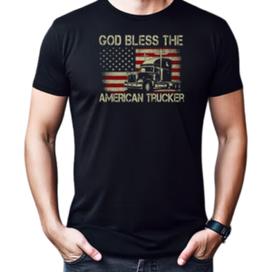 God Bless The American Trucker T-Shirt Classic Men's T-shirt