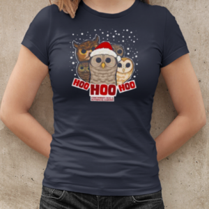 Good Cute Hoo Hoo Hoo Holiday Owls Christmas T-Shirt Classic Women's T-shirt