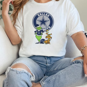 Grinch And Max Dallas Cowboys Merry Christmas 2024 T-Shirt Classic Women's T-shirt