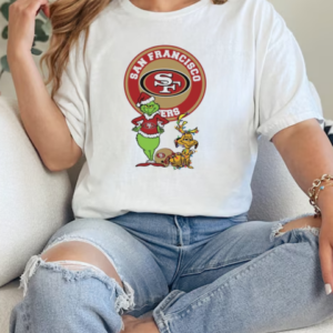 Grinch And Max San Francisco 49ers Merry Christmas 2024 T-Shirt Classic Women's T-shirt