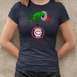 Grinch Hand Holding Chicago Bears Christmas T-Shirt Classic Women's T-shirt