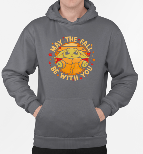 Grogu autumn may the fall be with you T-Shirt Unisex Hoodie