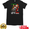 Ho Ho Ho Let's Ride Motivation Christmas Biker T-Shirt Classic Men's T-shirt