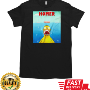 Homer Simpsons Jaws parody T-Shirt Classic Men's T-shirt