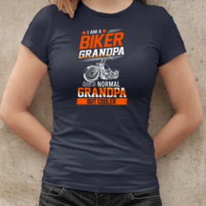 I Am A Biker Grandpa Like Normal Grandpa But Cooler T-Shirt Classic Women's T-shirt