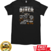 I Am A Biker I Do What I Want Ask My Wife One Sec T-Shirt Classic Men's T-shirt