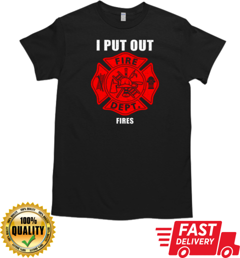 I Put Out Halloween Costume Firefighter T-Shirt Classic Men's T-shirt