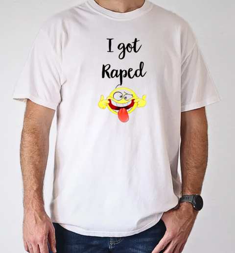 I got raped smile T-Shirt Classic Men's T-shirt