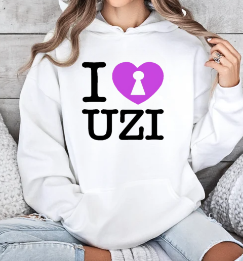 I heart Uzi T-Shirt Unisex Hoodie