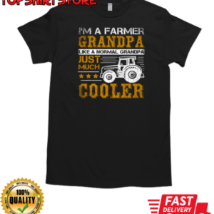 I'm A Farmer Grandpa Just Much Cooler Tractor T-Shirt Classic Men's T-shirt