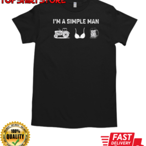 I'm A Simple Man Tractor Boob Beer T-Shirt Classic Men's T-shirt