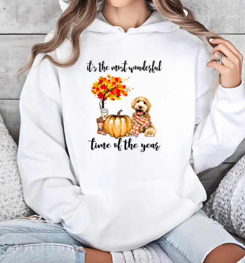 It's The Most Wonderful Time Of The Year Labradoodle Dog T-Shirt Unisex Hoodie