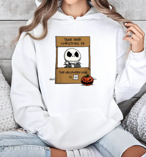 Jack Skellington X Peanuts take over Christmas 5 The Halloween King is in T-Shirt Unisex Hoodie