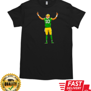 Jordan Love Celebration Cartoon Football Design T-Shirt Classic Men's T-shirt