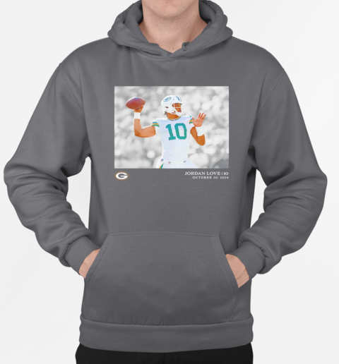 Jordan Love Green Bay Packers NFL football flash features week 7 T-Shirt Unisex Hoodie