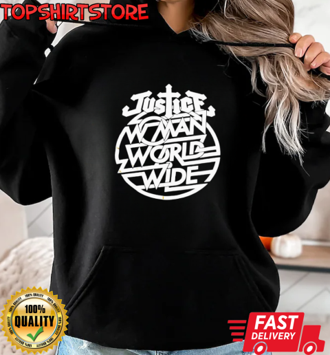 Justice woman worldwide T-Shirt Unisex Hoodie