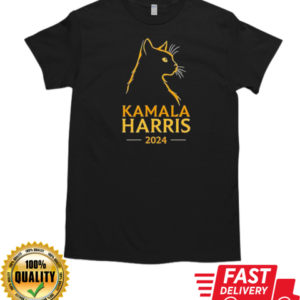 Kamala Harris 2024 Cat Silhouette T-Shirt Classic Men's T-shirt