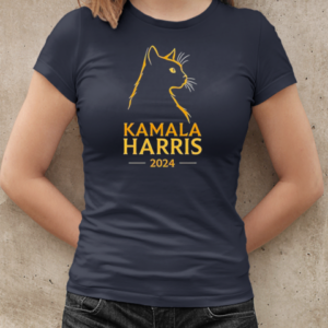 Kamala Harris 2024 Cat Silhouette T-Shirt Classic Women's T-shirt