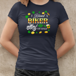 Kissed A Biker Got Lucky T-Shirt Classic Women's T-shirt