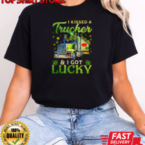 Kissed A Trucker Got Lucky T-Shirt Classic Women's T-shirt