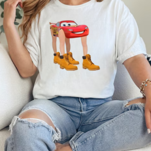 Lightning McQueen with legs cartoon T-Shirt Classic Women's T-shirt