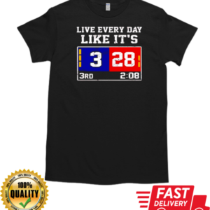 Live every day like it's 28 3 3rd 2 08 New England Patriots and Atlanta Falcons T-Shirt Classic Men's T-shirt