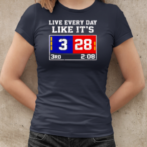 Live every day like it's 28 3 3rd 2 08 New England Patriots and Atlanta Falcons T-Shirt Classic Women's T-shirt