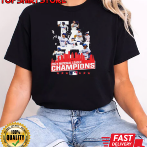 Los Angeles Dodgers 2024 National League Champions Best Team Portrait T-Shirt Classic Women's T-shirt