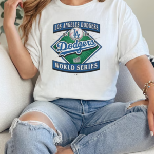 Los Angeles Dodgers '47 2024 World Series Franklin Logo T-Shirt Classic Women's T-shirt