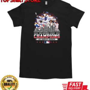 Los Angeles Dodgers Baseball National League Champions 2024 All Name Players Skyline T-Shirt Classic Men's T-shirt