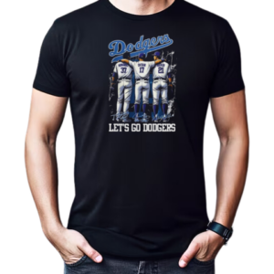 Los Angeles Dodgers Let's Go Dodgers Signatures T-Shirt Classic Men's T-shirt