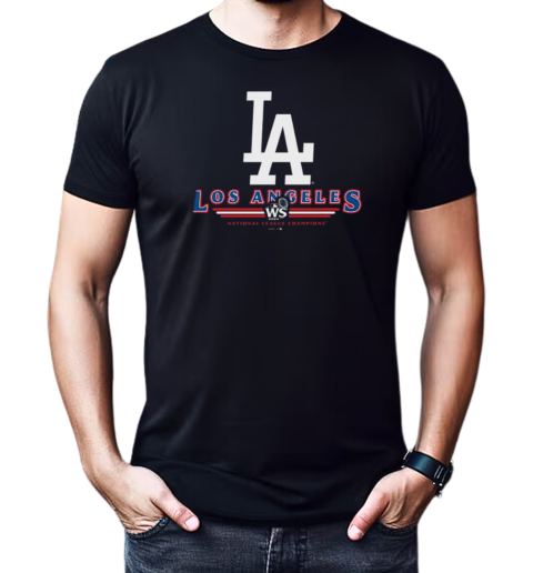 Los Angeles Dodgers Logo WS 2024 National League Champions T-Shirt Classic Men's T-shirt