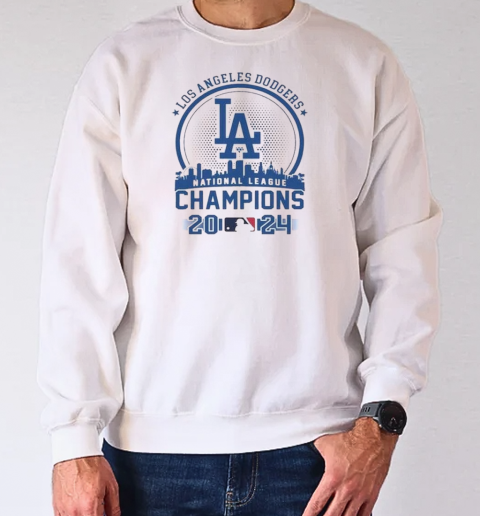 Los Angeles Dodgers National League Skyline Champions 2024 T-Shirt Unisex Sweatshirt