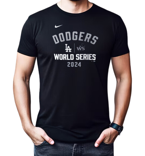 Los Angeles Dodgers Nike 2024 World Series Arched Lockup T-Shirt Classic Men's T-shirt