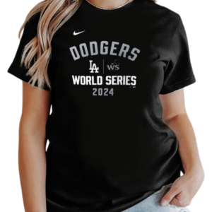 Los Angeles Dodgers Nike 2024 World Series Arched Lockup T-Shirt Classic Women's T-shirt