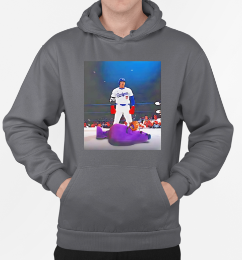 Los Angeles Dodgers Shohei Ohtani down goes Grimace T-Shirt Unisex Hoodie