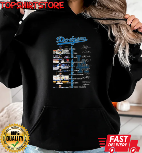 Los Angeles Dodgers Signatures 2024 T-Shirt Unisex Hoodie