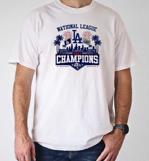 Los Angeles Dodgers Victory National League NLCS Champions 2024 T-Shirt Classic Men's T-shirt