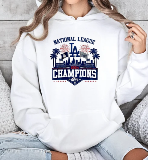 Los Angeles Dodgers Victory National League NLCS Champions 2024 T-Shirt Unisex Hoodie