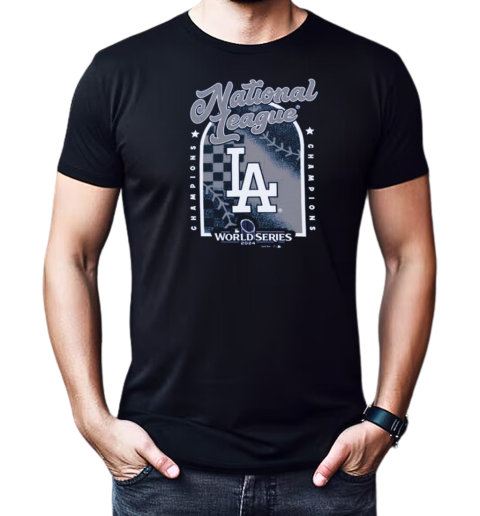 Los Angeles Dodgers WS 2024 National League Champions Tri Blend T-Shirt Classic Men's T-shirt