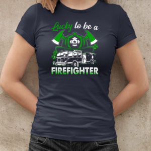 Lucky To Be A Firefighter T-Shirt Classic Women's T-shirt