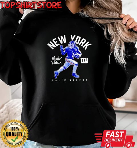 Malik Nabers New York Giants stiff arm vintage T-Shirt Unisex Hoodie