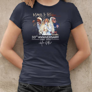 Mary J Blige 33rd Anniversary 1989 – 2022 With Signature T-Shirt Classic Women's T-shirt