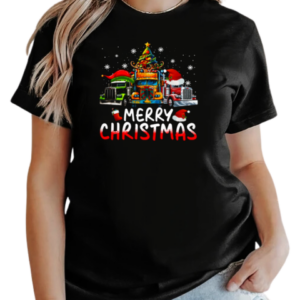 Merry Christmas Truckers Looks Bright Christmas Trucker T-Shirt Classic Women's T-shirt