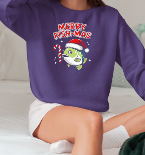 Merry Fish mas T-Shirt Unisex Sweatshirt