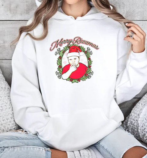 Merry Rizzmas Christmas wreath T-Shirt Unisex Hoodie