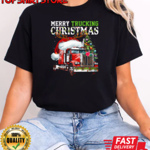 Merry Trucking Christmas  Christmas Trucker Classic Women's T-shirt