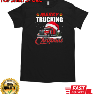 Merry Trucking Christmas T-Shirt Classic Men's T-shirt