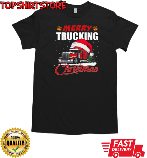 Merry Trucking Christmas T-Shirt Classic Men's T-shirt